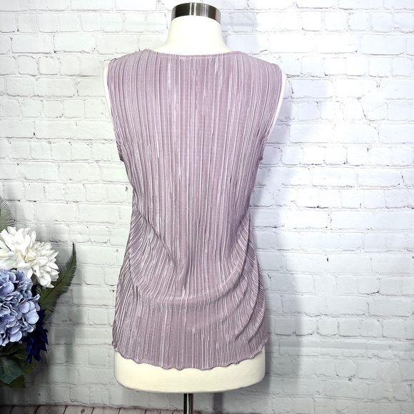🚫SOLD! |•BANANA REPUBLIC•| Mauve Dress Gathered Tank Top - Picture 3 of 12
